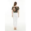 imageWomens Hawaiian OffShoulder Smock Top in RafelsiaBlack Rafelsia