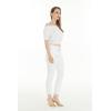 imageWomens Hawaiian OffShoulder Smock Top in SolidSolid White