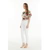 imageWomens Hawaiian OffShoulder Smock Top in Tropical PrintsNeon Sunset