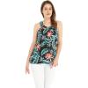 imageHawaii Hangover Womens Hawaiian Tank Top in Simply Blue LeafBlooming Lily