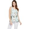 imageHawaii Hangover Womens Hawaiian Tank Top in Wispy CereusWispy Cereus Light Blue