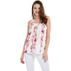 imageHawaii Hangover Womens Hawaiian Tank Top in Pink Hibiscus VinePink Hibiscus Vine