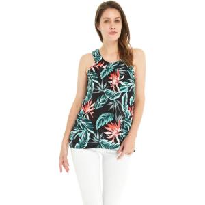 imageHawaii Hangover Womens Hawaiian Tank Top in Simply Blue LeafBlooming Lily