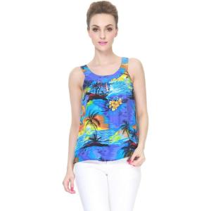 imageHawaii Hangover Womens Hawaiian Tank Top in SunsetSunset Blue
