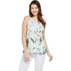 imageHawaii Hangover Womens Hawaiian Tank Top in Wispy CereusWispy Cereus Light Blue
