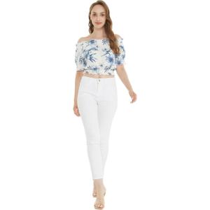 imageWomens Hawaiian OffShoulder Smock Top in BloomDay Dream Bloom