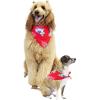 imageHawaiian Matching Pattern Dog Bandana in Hibiscus Black Size LargeBandana in Hibiscus Red