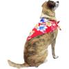 imageHawaiian Matching Pattern Dog Bandana in Hibiscus Black Size LargeBandana in Hibiscus Red