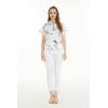 imageWomens Hawaiian Lady Aloha Shirt in Classic White MapClassic White Map