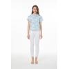 imageWomens Hawaiian Lady Aloha Shirt in Marlin BlueMarlin Blue