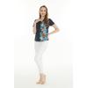 imageWomens Hawaiian Lady Aloha Shirt in Orchid Paradise NavyOrchid Paradise Navy