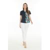imageWomens Hawaiian Lady Aloha Shirt in Orchid Paradise NavyOrchid Paradise Navy