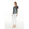 imageWomens Hawaiian Lady Aloha Shirt in Orchid Paradise NavyOrchid Paradise Navy