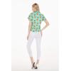 imageWomens Hawaiian Lady Aloha Shirt in Pineapple with Glasses in TurquoisePineapple With Glasses in Turquoise