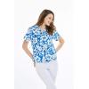 imageWomens Hawaiian Lady Aloha Shirt in Vintage Classic HibiscusVintage Classic Blue Hibiscus
