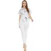imageWomens Hawaiian Lady Aloha Shirt in Classic White MapClassic White Map