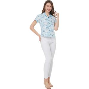 imageWomens Hawaiian Lady Aloha Shirt in Marlin BlueMarlin Blue