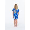 imageBoy Hawaiian Shirt or Cabana Set in Blue SunsetHibiscus Blue