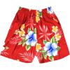 imageBoy Hawaiian Shirt or Cabana Set in Blue SunsetHibiscus Red
