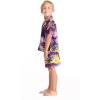 imageBoy Hawaiian Shirt or Cabana Set in Blue SunsetPurple Sunset