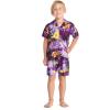 imageBoy Hawaiian Shirt or Cabana Set in Blue SunsetPurple Sunset