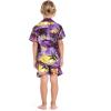 imageBoy Hawaiian Shirt or Cabana Set in Blue SunsetPurple Sunset