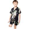 imageHawaii Hangover Boy Aloha Luau Shirt Cabana Set in Pineapple Garden NavyPineapple Garden Black