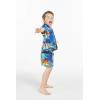 imageHawaii Hangover Boy Aloha Luau Shirt Cabana Set in Sunset with DolphinSunset With Dolphin  Blue