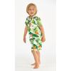 imageHawaii Hangover Boy Aloha Luau Shirt Cabana Set in Vintage Tropical ToileBird of Paradise White