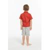 imageHawaii Hangover Boy Aloha Luau Shirt Cabana Set in Wispy Cereus BlackOrchid Paradise in Red