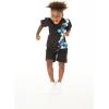 imageHawaii Hangover Boy Aloha Luau Shirt Cabana Set in Wispy Cereus BlackWatercolor Orchid Black Turquoise