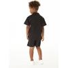 imageHawaii Hangover Boy Aloha Luau Shirt Cabana Set in Wispy Cereus BlackWatercolor Orchid Black Turquoise