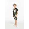 imageHawaii Hangover Boy Aloha Luau Shirt Cabana Set in Wispy Cereus BlackWispy Cereus Black