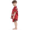 imageHawaii Hangover Boy Aloha Luau Shirt Christmas Shirt Cabana Set in Red SantaChristmas Dress Santa Red
