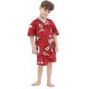 imageHawaii Hangover Boy Aloha Luau Shirt Christmas Shirt Cabana Set in Red SantaChristmas Dress Santa Red