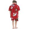 imageHawaii Hangover Boy Aloha Luau Shirt Christmas Shirt Cabana Set in Red SantaChristmas Dress Santa Red