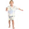imageBoy Hawaiian Aloha Shirt in Palm Leaves in Cream Size 10