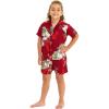 imageHawaii Hangover Boy Aloha Luau Shirt Cabana Set in Pineapple Garden NavyPineapple Garden Burgundy