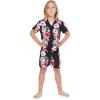 imageHawaii Hangover Boy Aloha Luau Shirt Cabana Set in Pink Hibiscus VinePink Black Hibiscus Vine