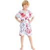 imageHawaii Hangover Boy Aloha Luau Shirt Cabana Set in Simply Blue PalmsMisty Lotus White
