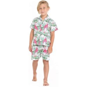 imageHawaii Hangover Boy Aloha Luau Shirt Cabana Set in Flamingo in LoveFlamingo in Love