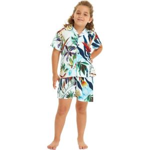 imageHawaii Hangover Boy Aloha Luau Shirt Cabana Set in Simply Blue PalmsLost in Paradise