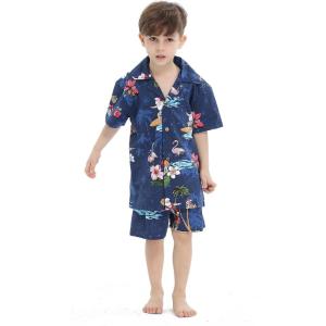 imageHawaii Hangover Boy Aloha Luau Shirt Christmas Shirt Cabana Set in Red SantaChristmas Dress Santa Navy