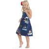 imageMatchable Family Hawaiian Luau Men Women Girl Boy Clothes in Christmas Santa in Hawaii NavyGirl Elastic Strap