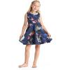 imageMatchable Family Hawaiian Luau Men Women Girl Boy Clothes in Christmas Santa in Hawaii NavyGirl Fit and Flare