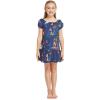 imageMatchable Family Hawaiian Luau Men Women Girl Boy Clothes in Christmas Santa in Hawaii NavyGirl Simple Muumuu