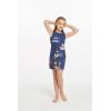 imageMatchable Family Hawaiian Luau Men Women Girl Boy Clothes in Christmas Santa in Hawaii NavyGirl Tank