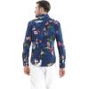 imageMatchable Family Hawaiian Luau Men Women Girl Boy Clothes in Christmas Santa in Hawaii NavyMen Long Sleeve