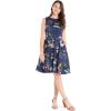 imageMatchable Family Hawaiian Luau Men Women Girl Boy Clothes in Christmas Santa in Hawaii NavyWomen Fit and Flare