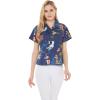 imageMatchable Family Hawaiian Luau Men Women Girl Boy Clothes in Christmas Santa in Hawaii NavyWomen Shirt